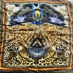 CAMILLA BEAUTIFUL PRINTED SMALL CUSHION 18” x 18”